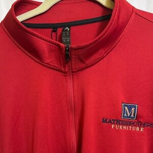 Red Mathis Brothers Zip-Up Jacket